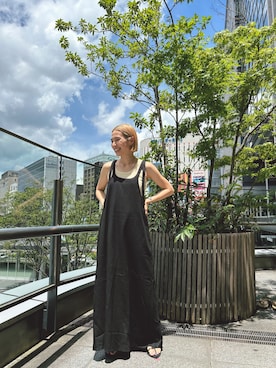 松岡奈瑠さん(レディース・157cm)の夏コーディネート