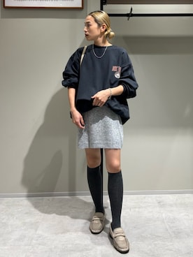 松岡奈瑠さん（レディース・157cm）の秋コーディネート