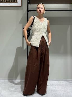 松岡奈瑠さん（レディース・157cm）の夏コーディネート