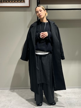 「アイテム（財布/小物）」を使った、松岡奈瑠さん（レディース・157cm）の秋コーディネート