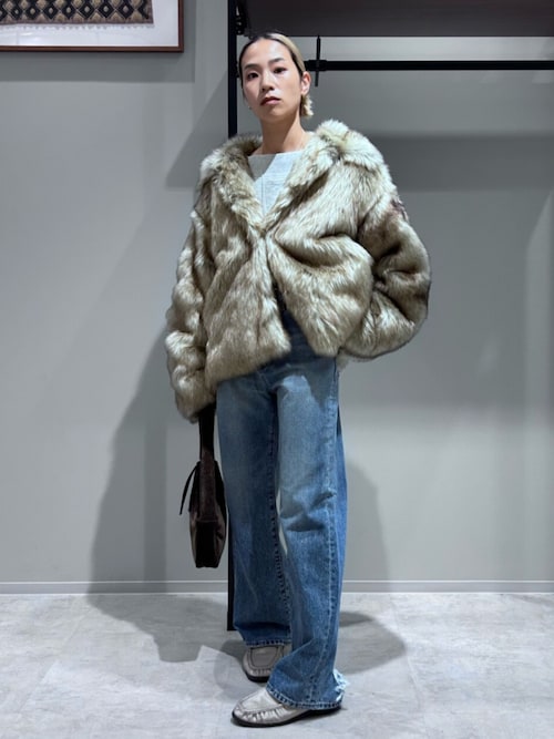 セール】ボリュームデザインファーコート（ダウンジャケット/コート