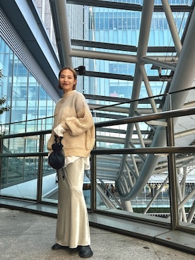 松岡奈瑠さん(レディース・157cm)の秋コーディネート