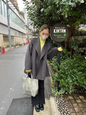 「GIANNI CHIARINI（ジャンニ キアリーニ）のアイテム（トートバッグ）」を使った、MOPIさん（レディース・161cm）の春コーディネート