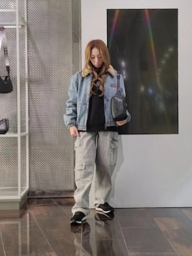 「ARMANI EXCHANGE（アルマーニエクスチェンジ）のアイテム」を使った、♡aYuMiiiiiiiiさん（レディース・158cm）の冬コーディネート