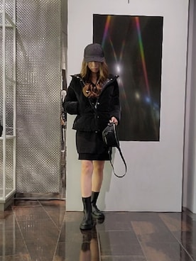 「ARMANI EXCHANGE（アルマーニエクスチェンジ）のアイテム（ダウンジャケット/コート）」を使った、♡aYuMiiiiiiiiさん（レディース・158cm）の秋コーディネート
