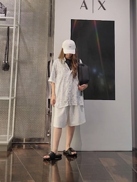 「アイテム（キャップ）」を使った、♡aYuMiiiiiiiiさん（レディース・158cm）の夏コーディネート