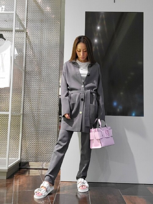 【AX】ARMANI EXCHANGE ライトグレー　レディース　パンツスーツ 1711557354_500.jpg