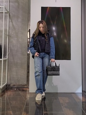 「ARMANI EXCHANGE（アルマーニエクスチェンジ）のアイテム（ブルゾン）」を使った、♡aYuMiiiiiiiiさん（レディース・158cm）の春コーディネート