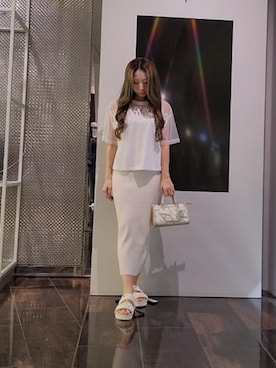 「armaniexchange」｜「アイテム（ワンピース/ドレス）」を使った、♡aYuMiiiiiiiiさん（レディース・158cm）の春コーディネート