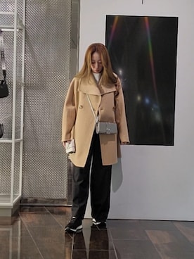 「ARMANI EXCHANGE（アルマーニエクスチェンジ）のアイテム」を使った、♡aYuMiiiiiiiiさん（レディース・158cm）の冬コーディネート