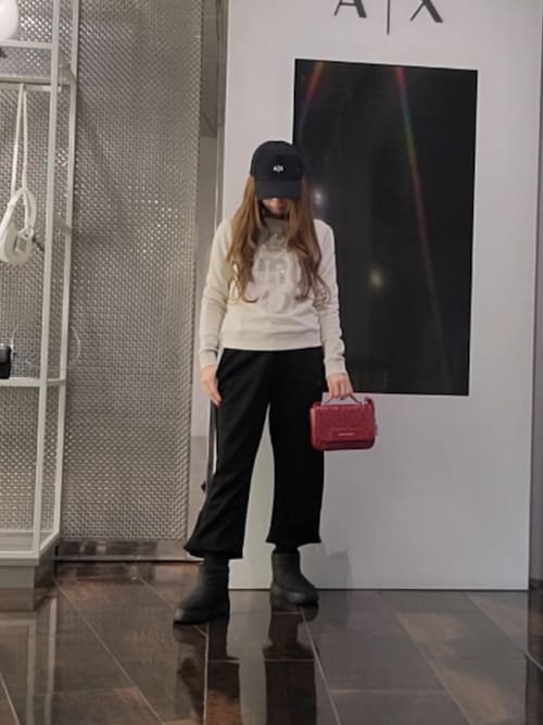 オシャレ⭐アルマーニエクスチェンジのトップス ARMANI EXCHANGEのトップスを使ったコーディネート(ZOZOTOWN Yahoo!店
