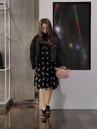 Armani Exchange キャミワンピース サイズ2 オレンジ ARMANI EXCHANGE（アルマーニエクスチェンジ）の「【A|X