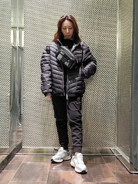 「ARMANI EXCHANGE（アルマーニエクスチェンジ）のアイテム（ダウンジャケット/コート）」を使った、♡aYuMiiiiiiiiさん（レディース・158cm）の冬コーディネート