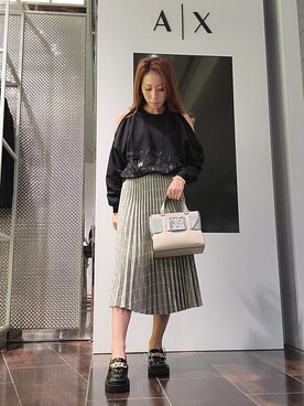 「スエット」｜「アイテム（ローファー）」を使った、♡aYuMiiiiiiiiさん（レディース・158cm）の秋コーディネート