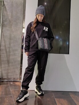 「アイテム（ニットキャップ/ビーニー、グレー系）」を使った、♡aYuMiiiiiiiiさん（レディース・158cm）の冬コーディネート