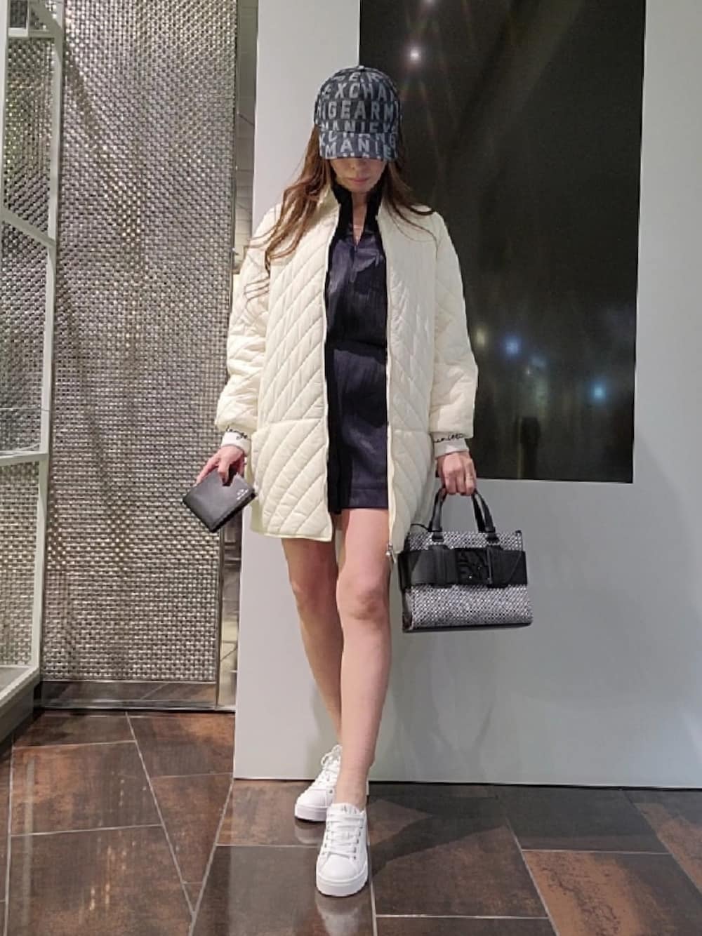 ARMANI アルマーニエクスチェンジ ラムレザージャケット キルティング ARMANI EXCHANGE（アルマーニエクスチェンジ）の「【A|X