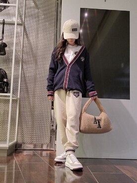 「スエット」｜「アイテム（キャップ）」を使った、♡aYuMiiiiiiiiさん（レディース・158cm）の秋コーディネート