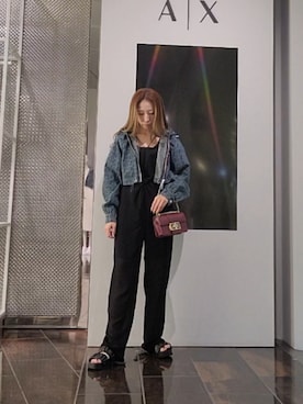 「きれいめカジュアル」｜「アイテム（ブルゾン）」を使った、♡aYuMiiiiiiiiさん（レディース・158cm）の夏コーディネート