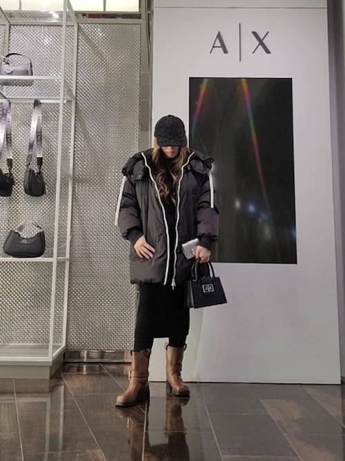 A|X アルマーニ エクスチェンジ】CL ノースリーブニットドレス