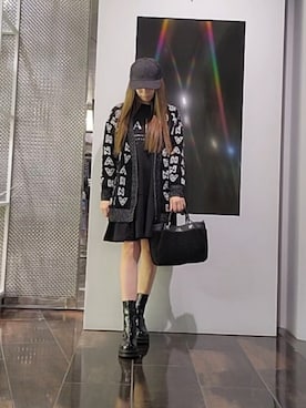「armaniexchange」｜「アイテム（ワンピース/ドレス）」を使った、♡aYuMiiiiiiiiさん（レディース・158cm）の冬コーディネート