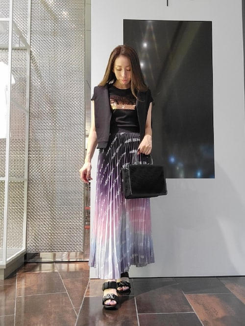 国内買付 ★A/X ARMANI Exchange★ スパンコール 半袖トップス A|X アルマーニ エクスチェンジ】スパンコール 半袖クルーネック