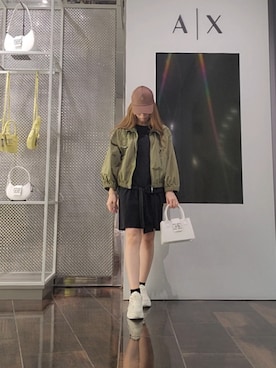 「アイテム（ナイロンジャケット）」を使った、♡aYuMiiiiiiiiさん（レディース・158cm）の春コーディネート