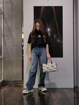 「ARMANI EXCHANGE（アルマーニエクスチェンジ）のアイテム」を使った、♡aYuMiiiiiiiiさん（レディース・158cm）の夏コーディネート
