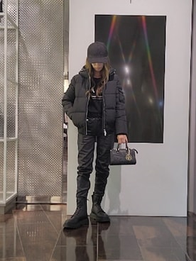 「ARMANI EXCHANGE（アルマーニエクスチェンジ）のアイテム（ダウンジャケット/コート）」を使った、♡aYuMiiiiiiiiさん（レディース・158cm）の秋コーディネート