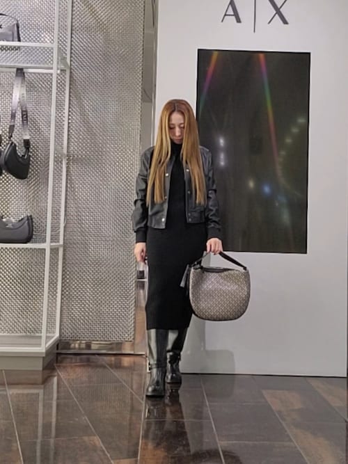 A|X アルマーニ エクスチェンジ】CL ノースリーブニットドレス