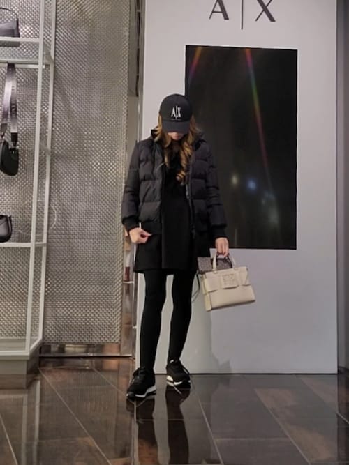 A|X アルマーニ エクスチェンジ】ICON リアルダウンショートジャケット