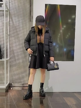 「ARMANI EXCHANGE（アルマーニエクスチェンジ）のアイテム（ダウンジャケット/コート）」を使った、♡aYuMiiiiiiiiさん（レディース・158cm）の秋コーディネート