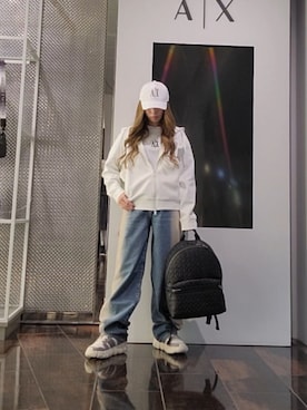 「アイテム（バックパック/リュック）」を使った、♡aYuMiiiiiiiiさん（レディース・158cm）の秋コーディネート