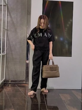 「ARMANI EXCHANGE（アルマーニエクスチェンジ）のアイテム」を使った、♡aYuMiiiiiiiiさん（レディース・158cm）の夏コーディネート