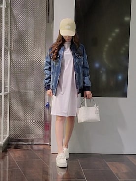 「Tシャツ×デニム」｜「アイテム（ワンピース/ドレス）」を使った、♡aYuMiiiiiiiiさん（レディース・158cm）の夏コーディネート