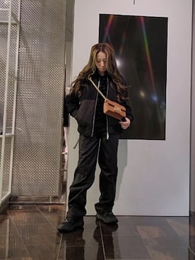 「ARMANI EXCHANGE（アルマーニエクスチェンジ）のアイテム（ブルゾン）」を使った、♡aYuMiiiiiiiiさん（レディース・158cm）の春コーディネート