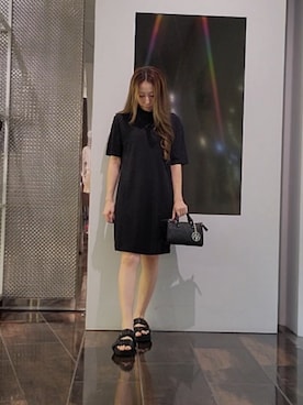 「armaniexchange」｜「アイテム（ワンピース/ドレス）」を使った、♡aYuMiiiiiiiiさん（レディース・158cm）の春コーディネート