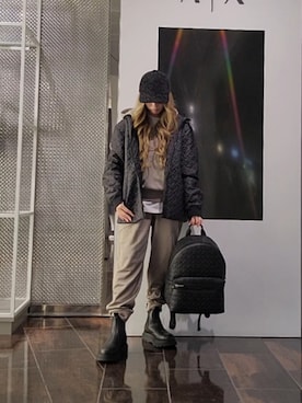 「アイテム（スウェットパンツ）」を使った、♡aYuMiiiiiiiiさん（レディース・158cm）の秋コーディネート