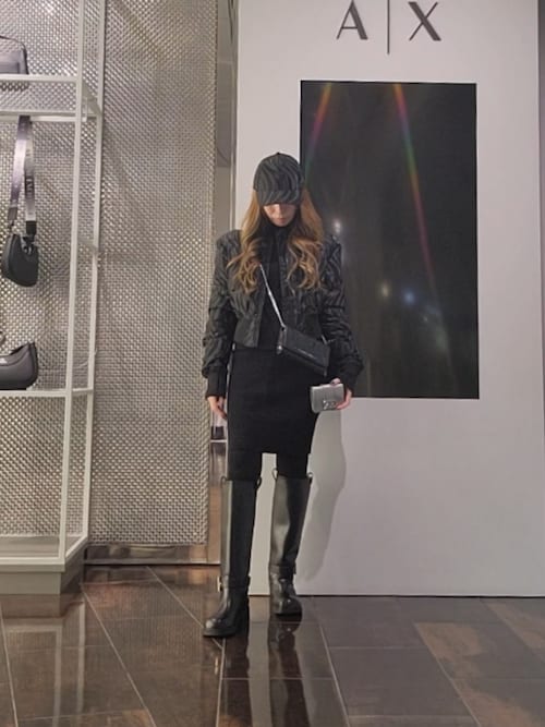 セール】【A|X アルマーニ エクスチェンジ】NL ニーハイ バイカー