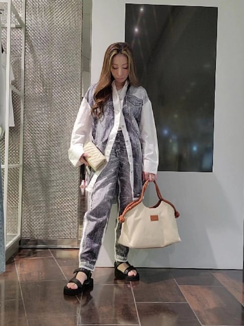 新品タグ付　EMPORIO ARMANI アイボリー　半袖　シンプル EMPORIO ARMANI(エンポリオアルマーニ) / 80年代/白タグ/麻