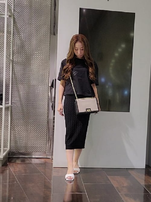 ARMANIアルマーニエクスチェンジロゴ メッシュクロップドTシャツ セール】【A|X アルマーニ エクスチェンジ】AXロゴ メッシュ