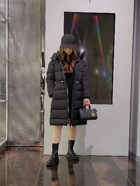 「ARMANI EXCHANGE（アルマーニエクスチェンジ）のアイテム（ダウンジャケット/コート）」を使った、♡aYuMiiiiiiiiさん（レディース・158cm）の秋コーディネート