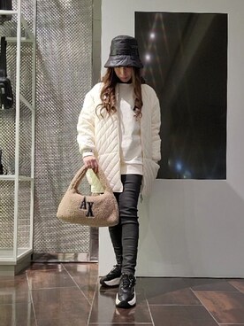 「冬服コーデ」｜「アイテム（ブルゾン）」を使った、♡aYuMiiiiiiiiさん（レディース・158cm）の冬コーディネート