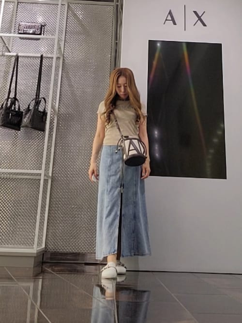 ARMANI EXCHANGE ワンピース 「A|X アルマーニ エクスチェンジ」ライト