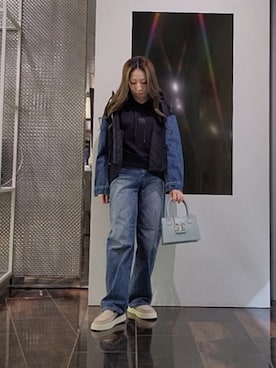 「ARMANI EXCHANGE（アルマーニエクスチェンジ）のアイテム（ブルゾン）」を使った、♡aYuMiiiiiiiiさん（レディース・158cm）の春コーディネート