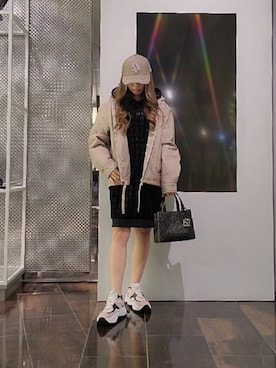 「ARMANI EXCHANGE（アルマーニエクスチェンジ）のアイテム（ブルゾン）」を使った、♡aYuMiiiiiiiiさん（レディース・158cm）の秋コーディネート