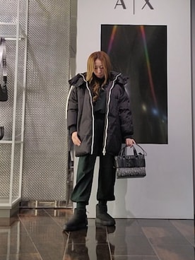 「アイテム（ダウンジャケット/コート）」を使った、♡aYuMiiiiiiiiさん（レディース・158cm）の秋コーディネート