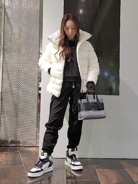 「スエット」｜「アイテム（ブルゾン）」を使った、♡aYuMiiiiiiiiさん（レディース・158cm）の冬コーディネート