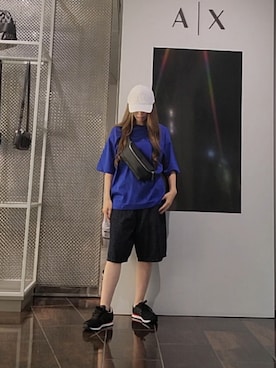 「アイテム（ボディバッグ/ウエストポーチ）」を使った、♡aYuMiiiiiiiiさん（レディース・158cm）の夏コーディネート