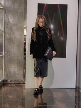 「タートルネック」｜「アイテム（ボディバッグ/ウエストポーチ）」を使った、♡aYuMiiiiiiiiさん（レディース・158cm）の冬コーディネート