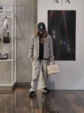 「アイテム（カーゴパンツ）」を使った、♡aYuMiiiiiiiiさん（レディース・158cm）の秋コーディネート